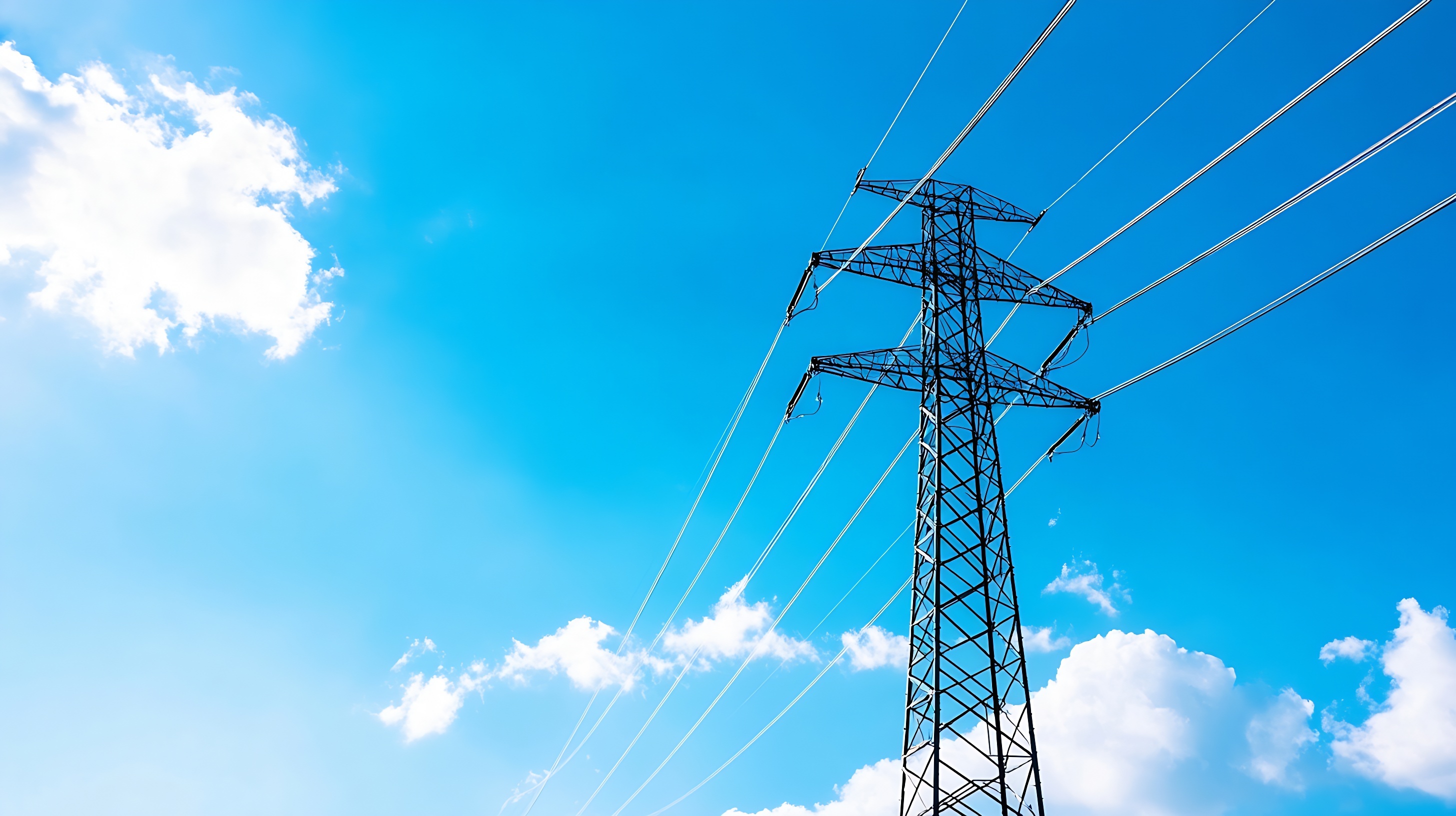 Utility tower against the sky